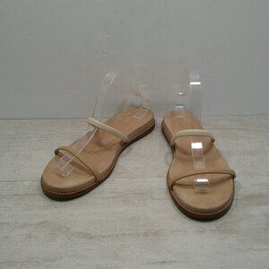 Madewell Paris Minimalist Sandal in Nude Tan Strappy Flats Size 10